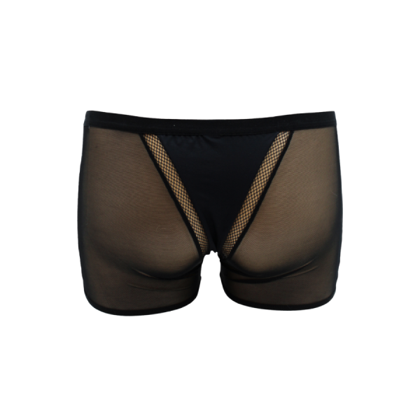 Boxer noir semi opaque 
